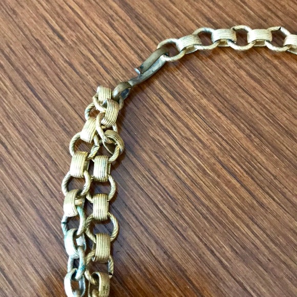 Vintage Goldette-style 1960s necklace white stones - Picture 14 of 16